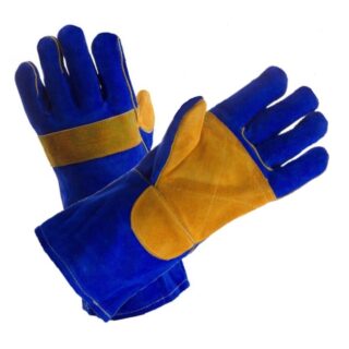 Перчатки сварщика желтые/синие